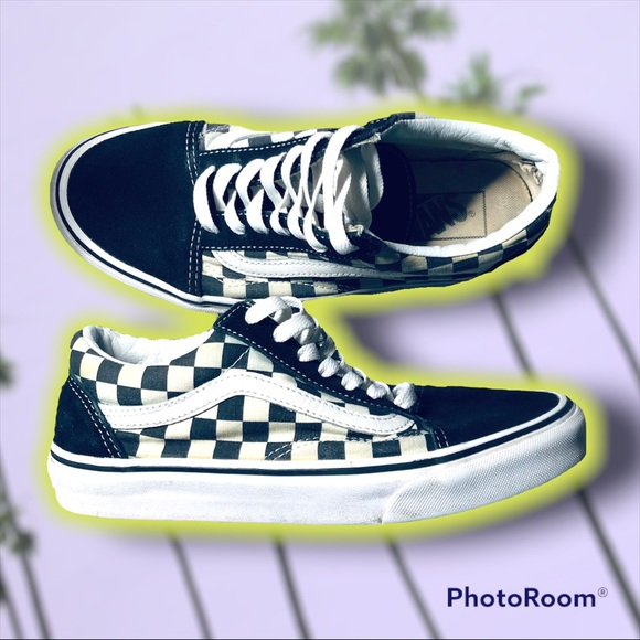 Classic Retro Checkered Vans Laced Sk8 women’s 7.5 men’s 6 - Picture 4 of 9